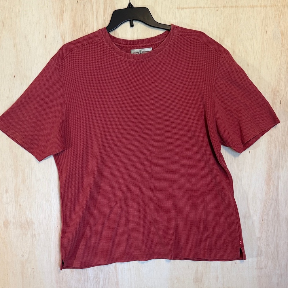Tommy Bahama Men's Crimson Short Sleeve Textured Shirt sz 2x